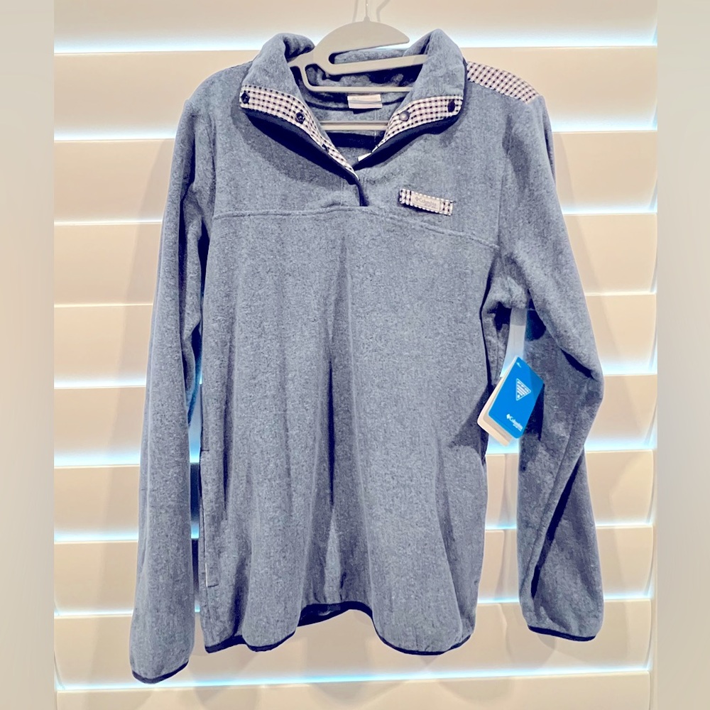 Columbia fleece polo sweater NWT
